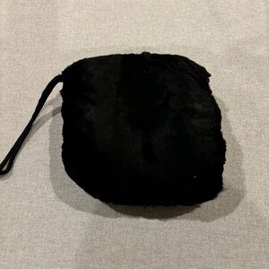Vintage Black Faux Fur Child's Muff